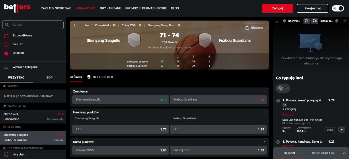 Betters Zaklady Live Polska