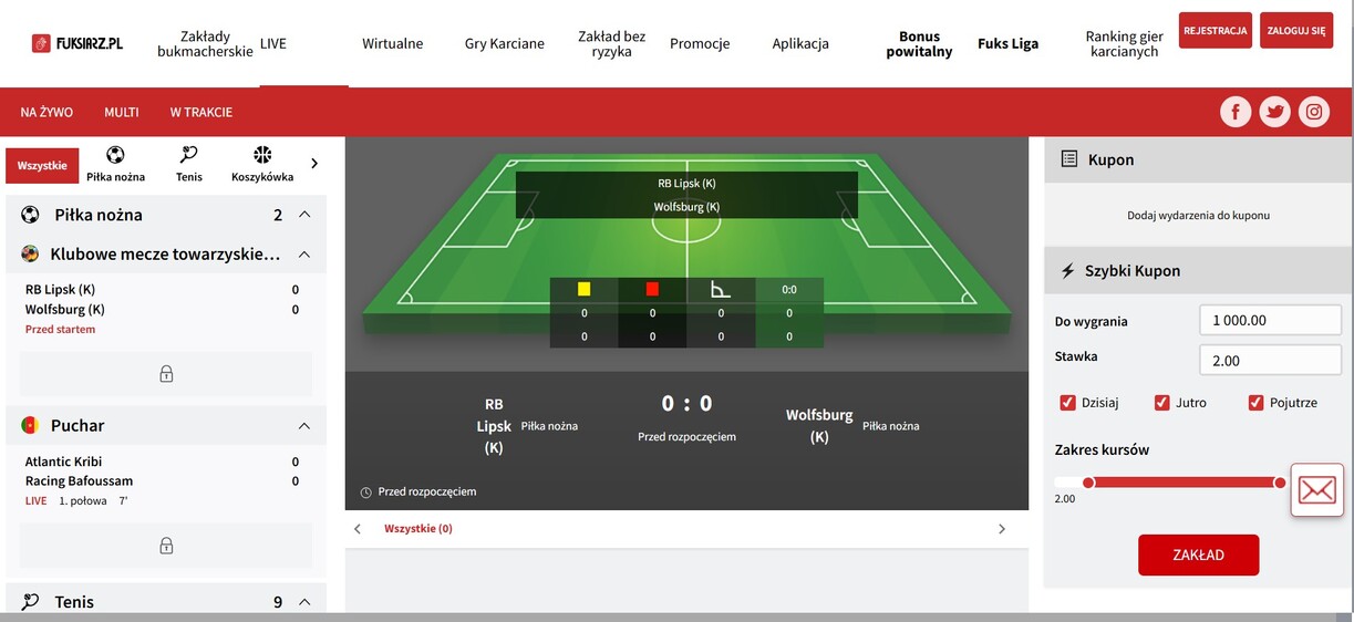 Live Betting Fuksiarz Polska