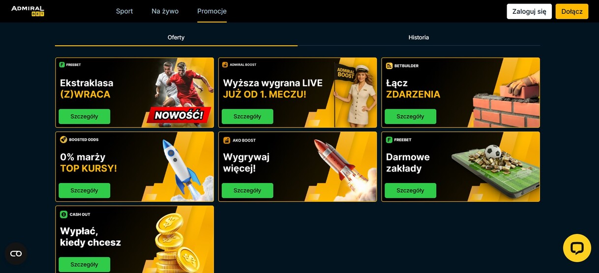 Promocje Admiralbet Polska