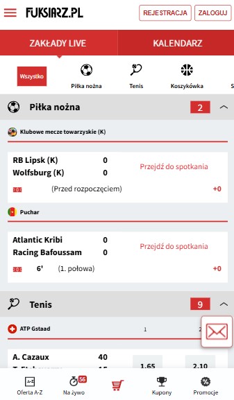 Zaklady Live Polska Fuksiarz