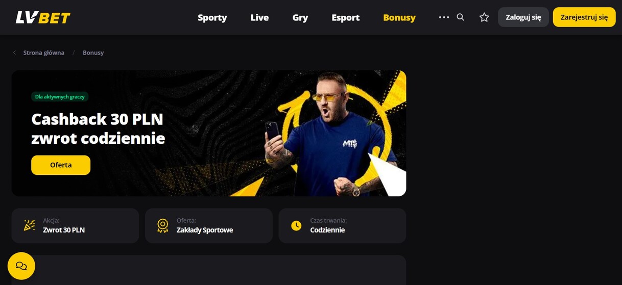 LVBET Bonusy bez depozytu pc