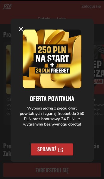 PzBuk Bonusy bez depozytu